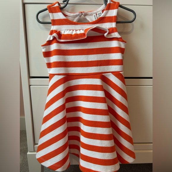Janie and Jack Other - Janie and Jack Orange and White Striped Dress with bloomers